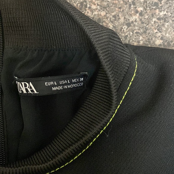 Zara black and neon Cropped shirt - Picture 7 of 7